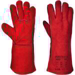 Gants soudeur rouge 3xl - taille 12