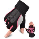 Gants de v�lo mi - doigts respirants avec soutien du poignet - hommes et femmes - fitness ext�rieur - ...