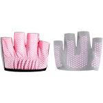 Gants de yoga femme antid�rapants, mi - longs avec 4 doigts pour pilates et fitness