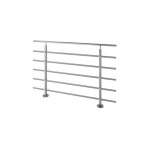 Sogem - garde - corps pure titanium - fixation au sol - alu anodis - 150cm