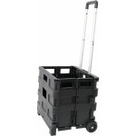 Chariot de transport avec caisse en plastique pliable capacit� de charge maximale de 25 kg