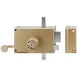 Garis - serrure 3 points en applique mx4500 5 goupilles 5g horizontale tirage gauche cylindre de 45mm ...