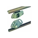 Garniture de porte coulissante pour vantaux jusqu'� 22 kg ? 2 guides hauts et 2 galets bas inclus ? pvc ...