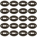 Garnitures de serrure pour commode ou armoire ancienne, cache - serrure ovale 3, 50 x 2, 30 x 0, 10 cm, ...