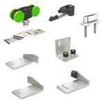 Slid'up by mantion - garniture t�lescopique slid'up 2500 pour 2 panneaux sur 2 rails parall�les - ouverture ...