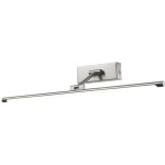 Garrix - lampe de tableau led moderne nickel satin�, blanc chaud 3000k 700lm - italux