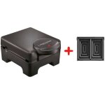 Gaufrier croque monsieur lagrange tarti gaufres noir