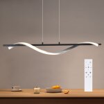 Lampe � suspension led - 22 w lampe � suspension au design moderne � intensit� dimmable avec t�l�commande ...