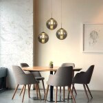 Lampe � suspension moderne - lampe de salle � manger lampe � suspension r�glable en hauteur � 3 lampes ...