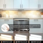Gbly - led cuisine, sans fil usb rechargeable lampe de placard avec d�tecteur de mouvement - 30cm �clairage ...