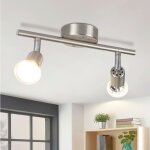 Gbly - plafonnier led 2 spots de plafond orientable gu10 - spots de plafond 2 ampoule appliques murales ...