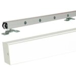Gdmenuiseries - rail alu avec cache rail couleur blanc