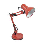 Lampe de bureau articule rouge - mtal