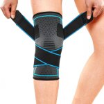 Genouill�re avec sangles r�glables pour homme et femme, protection de genou professionnelle pour d�chirure ...