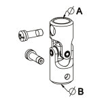 Itar ? genouill�res pour volet roulant ? acier blanc ? diam�tre 18 mm ? vendu � l'unit� avec visserie ...