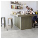 Gerflor - dalle de sol pvc clipsable sous couche int�gr�e effet b�ton pepper light 2. 04 m�