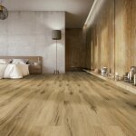 Gerflor ? dalle de sol pvc clipsable avec sous - couche int�gr�e ? effet bois bambi fauve ? surface 2. ...