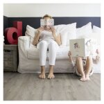 Gerflor - lame de sol pvc adhsive effet bois pecan 2. 20 m