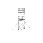 Geruest experten - echafaudage roulant 2 plateaux - hauteur de travail max 6. 85m - 26403650 Geruest experten - echafaudage roulant 2 plateaux - hauteur de travail max 6. 85m - 26403650