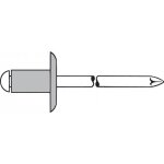 Gesipa - rivets aveugles aluminium / acier grande tte 4 x 6 k 12 500 pices