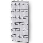 Gestionnaire de chaussures sur la porte gain de place rangement de chaussures sur la porte 24 poches ...