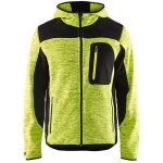 Veste tricote  capuche homme blaklader 4930 - jaune / noir - l