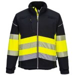 Veste softshell pw3 haute visibilit� classe 1 couleur : noir / jaune taille l - portwest
