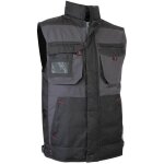 Gilet bodywarmer lma 2058 sable taille 7 bicolore gris / noir matelassage en polyester