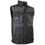 Gilet bodywarmer lma 2058 sable taille 5 bicolore gris / noir matelassage en polyester