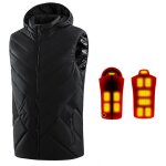Gilet chauffant � charge usb pour homme et femme gilet chauffant pour le corps chauffant r�glable en ...