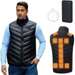 Gilet chauffant, veste chauffante, avec 20000mah batterie incluse, 3 niveau de chauffant, 21 zones chauffante, ...