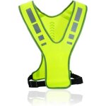 Gilet de course r�fl�chissant, gilet de s�curit� ajustable pour femmes et hommes, gilet de cyclisme jaune ...