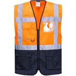 Gilets executive warsaw orange / marine xl