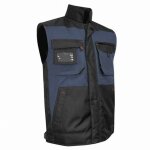 Lma - gilet matelass� bodywarmer m�che bleu fonc� / noir - t. 4 / l - 5039 t. l