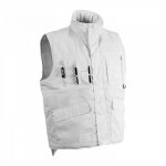 Gilet sans manches multipoches donar herock blanc 3xl
