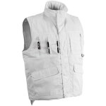 Gilet sans manches multipoches donar herock blanc xl