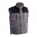 Gilet sans manches multipoches donar herock gris fonc xxl