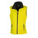 Gilet sans manches softshell femme result jaune / noir xxl