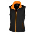 Gilet sans manches softshell femme result noir / orange s