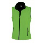 Gilet sans manches softshell femme result vert / noir m