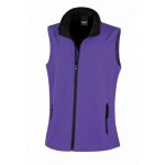 Gilet sans manches softshell femme result violet / noir xl