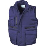 Gilet sans manches de travail matelass result bleu l