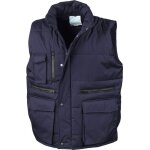 Gilet sans manches de travail matelass result bleu marine xxl