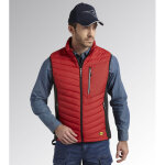 Gilet de travail diadora utility padded vest oslo - xl - rouge