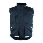 Gilet de travail matelass� sans manche ripstop - noir 2xl - 56 / 58