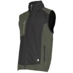 Gilet de travail sans manches fabio - taille 3xl - noir / kaki - r�sistant et confortable - d - work
