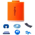 Gistuch - pompe � air portable, mini gonfleur d'air pompe �tanche petite pompe pompe � air portable ultra ...