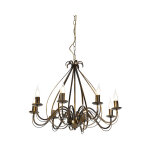 Giuseppe - lustre - 8 lumière - ø 60 cm - doré / laiton - art deco - éclairage intérieur - salon i chambre ... Giuseppe - lustre - 8 lumière - ø 60 cm - doré / laiton - art deco - éclairage intérieur - salon i chambre ...
