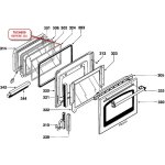 Fagor - glace interieure pour four 76x4606