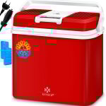 Kesser - glacière 24 litres refroidit et chauffe glacière thermoélectrique 12 volts et 230 volts mini ... Kesser - glacière 24 litres refroidit et chauffe glacière thermoélectrique 12 volts et 230 volts mini ...